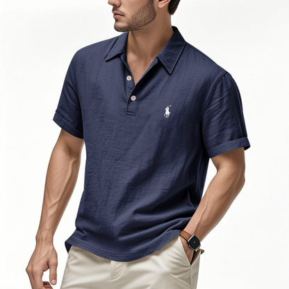 Premium Cotton Linen Polo Shirt