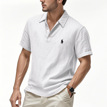 Premium Cotton Linen Polo Shirt