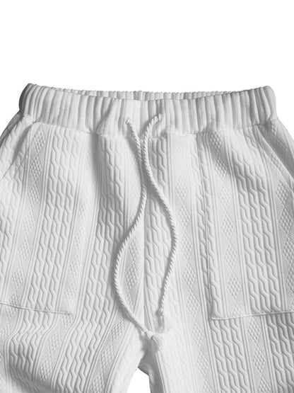 🔥Men's Athletic Jacquard Knit Tracksuit Set