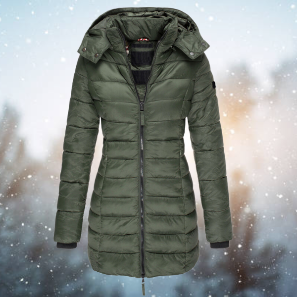 Long Puffer Down Jacket for Women - Ultra-Warm& Figure-Flattering