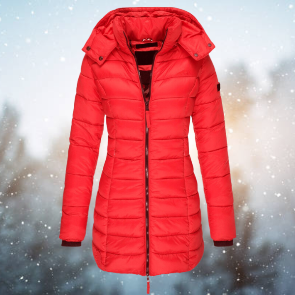 Long Puffer Down Jacket for Women - Ultra-Warm& Figure-Flattering