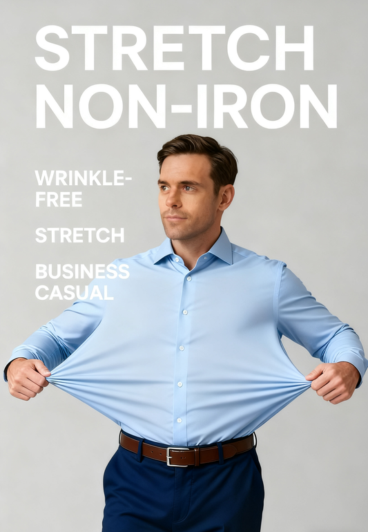 High Stretch Wrinkle-Resistant Men's Shirt