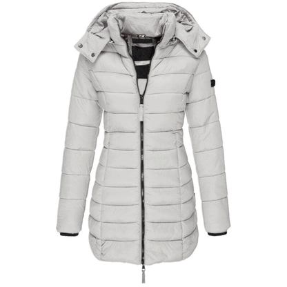 Long Puffer Down Jacket for Women - Ultra-Warm& Figure-Flattering